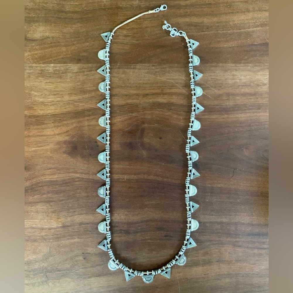 Lucky Brand geometric shape cord necklace